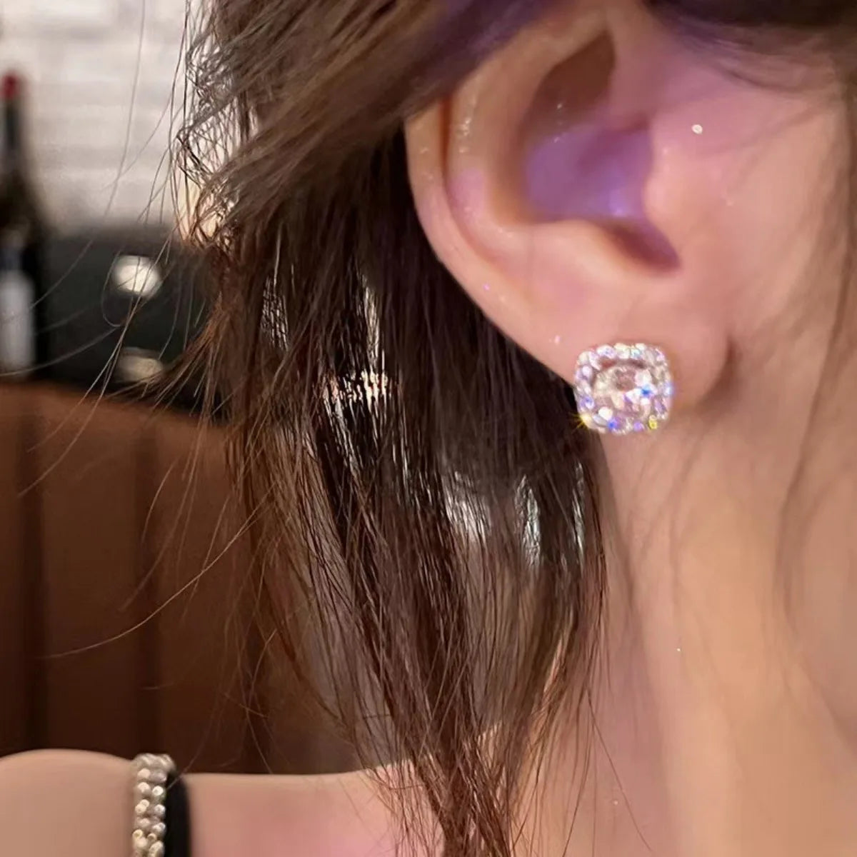 Silver Glow Earrings